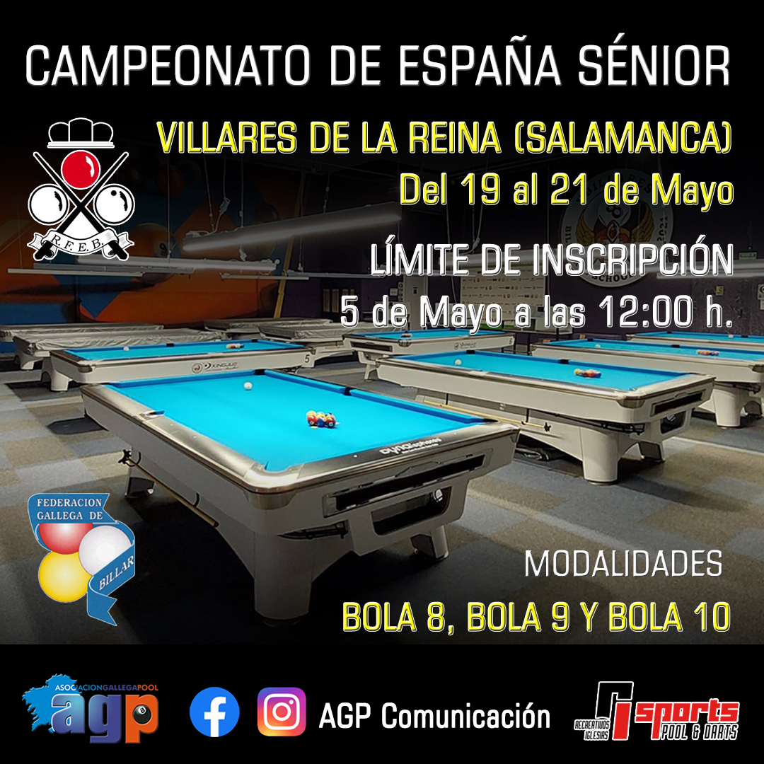 CAMPEONATO DE ESPAA SENIOR BOLA 8, BOLA, 9 Y BOLA 10